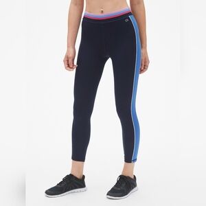 GAP Colorblock 7/8 High Rise Leggings – Blue Eclipse (Size M)